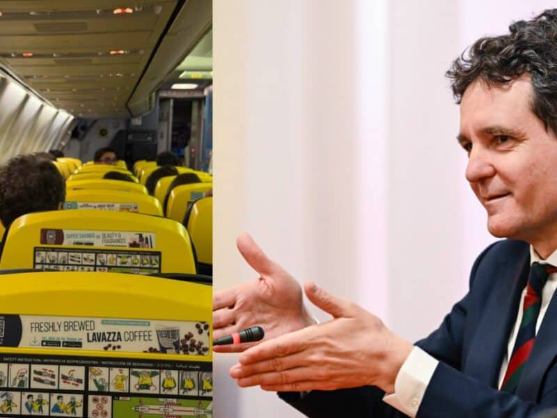 imagine virală cu nicușor dan surprins la bordul unui avion low-cost alături de fiica sa