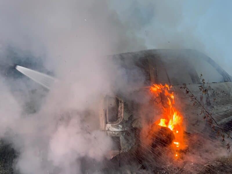 incendiu devastator pe un drum forestier: pompierii intervin salvator – detalii în imagini!