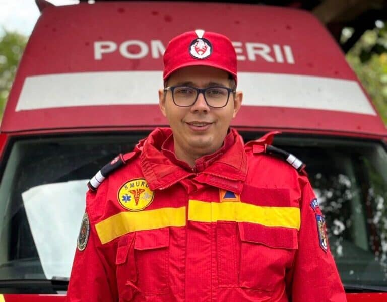 radu neagu a salvat femeia accidentată sâmbătă la slimnic