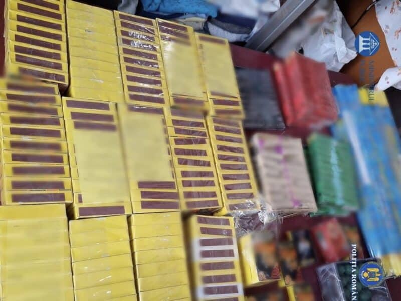 percheziții în copșa mică: confiscare de 20 kg de articole pirotehnice de către polițiști