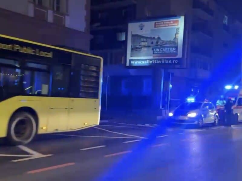 trei sibience rănite într-un autobuz tursib, una transportată la spital