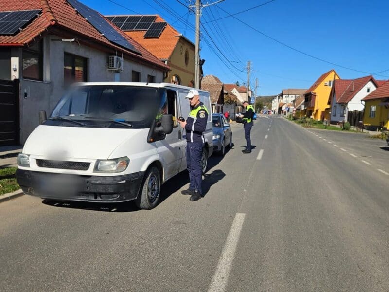mașină cu numere false, descoperită în trafic la sibiu