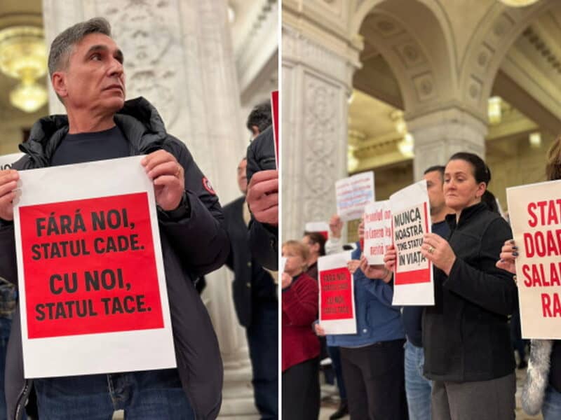protest spontan la parlament: angajații solicită salarii mai bune și respect