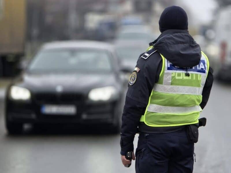 sibian surprins la volan fără permis pe strada bâlea
