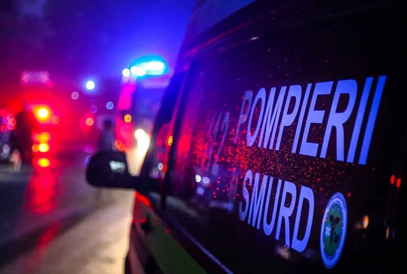 accident pe dn14 la ieșirea din copșa mică: un șofer de 62 de ani rănit