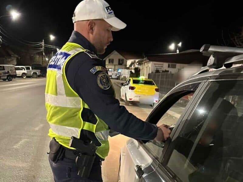 tânăr prins în timp ce conducea sub influența alcoolului prin sibiu, evitând o tragedie