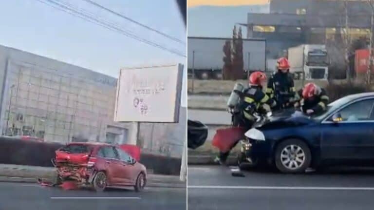 accident la aeroportul sibiu: două persoane rănite