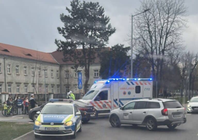 accident în terezian: biciclist accidentat de o mașină - galerie foto