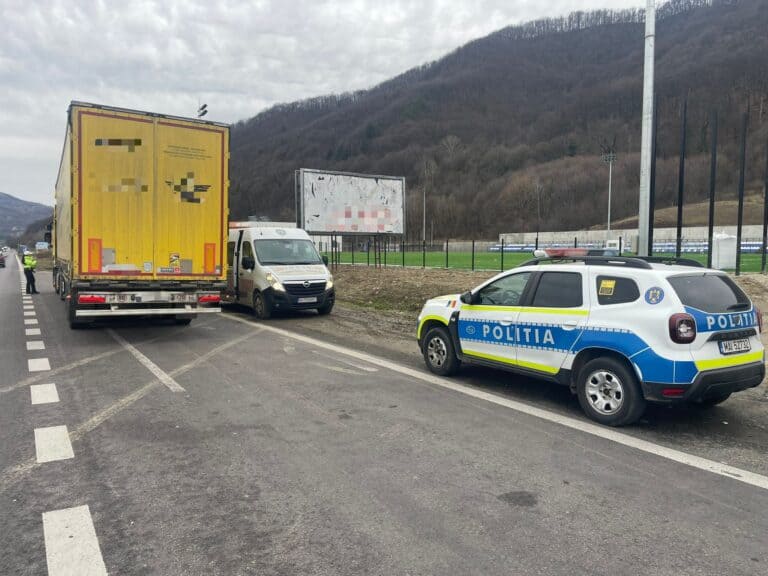 șoferii de tir sancționați pe valea oltului pentru nerespectarea restricțiilor