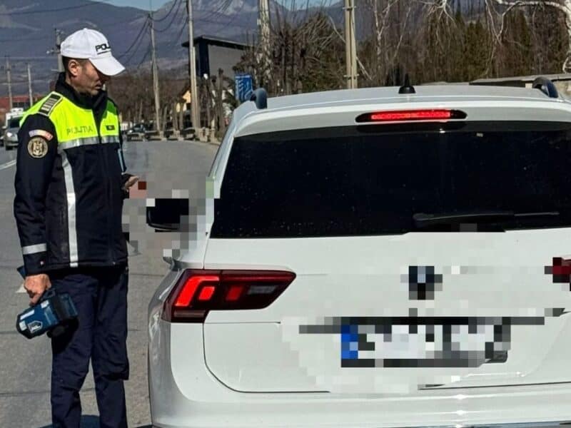 sibian surprins conducând sub influența alcoolului pe un drum din județul alba