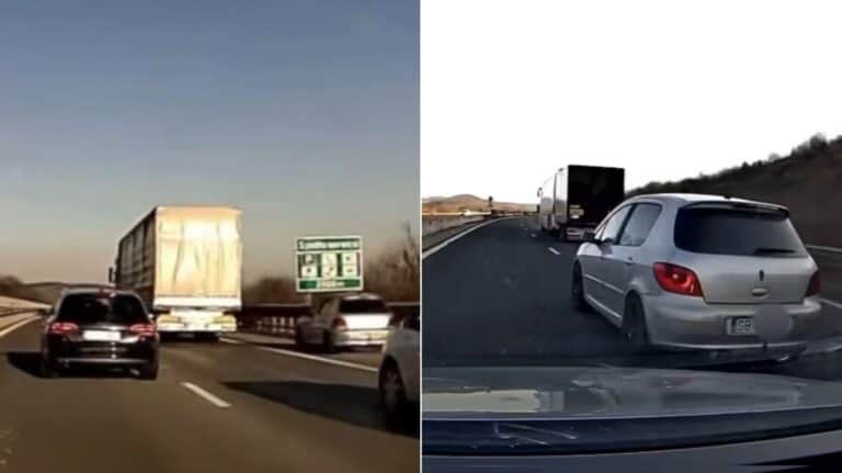 mașină cu numere de sibiu, pericol pe autostradă: poliția a fost alertată