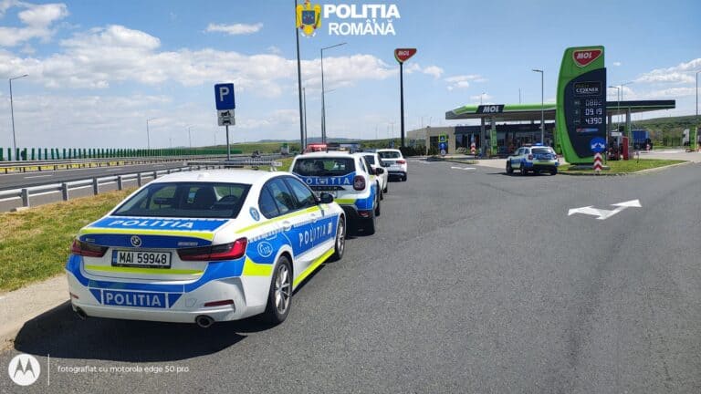 șofer surprins cu 203 km/h pe autostrada sibiu – deva: nereguli descoperite și la transportatorii de mărfuri