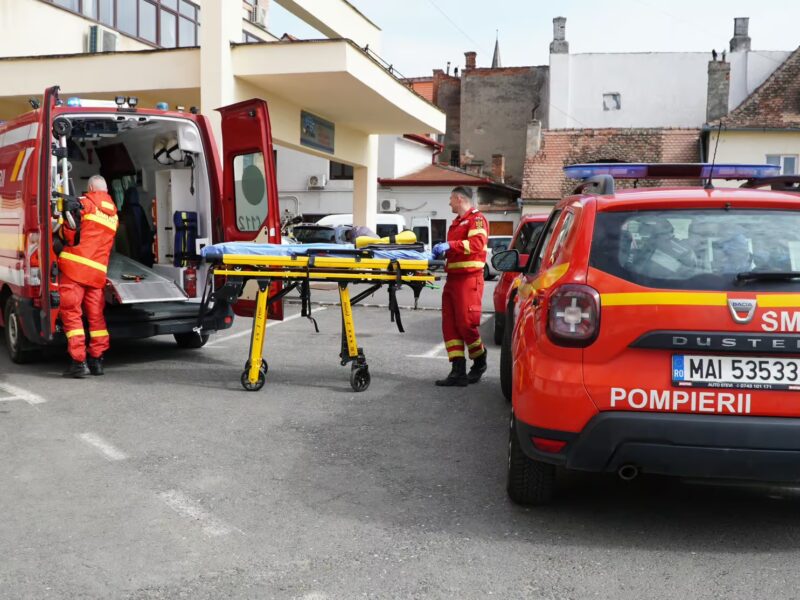 accident pe dn1, miercurea sibiului: doi răniți, inclusiv un minor