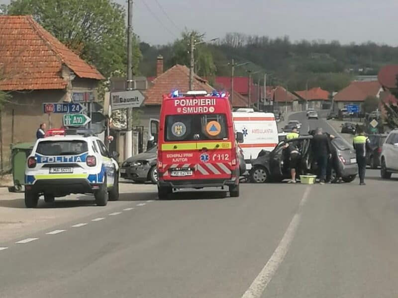 accident în alba cu victime: șofer din sibiu responsabil pentru incident