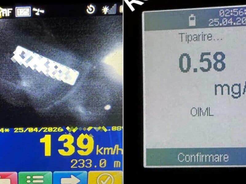 vitezoman prins pe valea oltului cu o viteză de aproape 140 km/h și sub influența alcoolului, lăsat fără permis