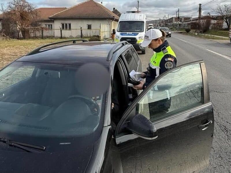 autoturism neînmatriculat oprit în trafic la sibiu: șofer cercetat penal