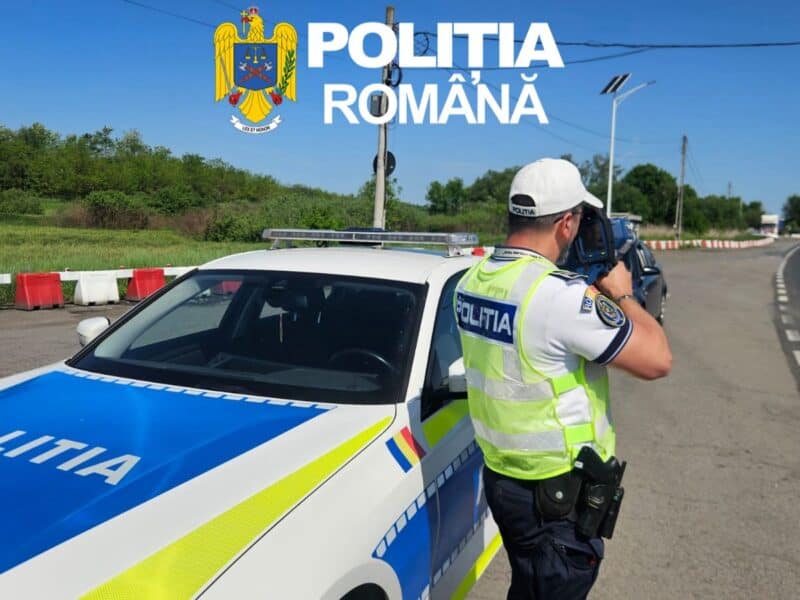 șoferi depistați cu viteze de peste 100 km/h în localitate, amenzi și permise suspendate în județ