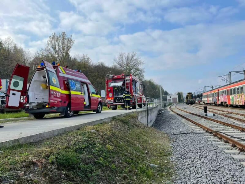 accident fatal la mediaș: un bărbat și-a pierdut viața după ce a fost lovit de tren