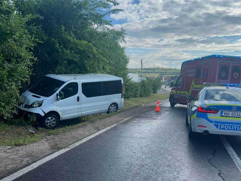 accident cu 5 victime la șura mare: trafic blocat și imagini de la fața locului