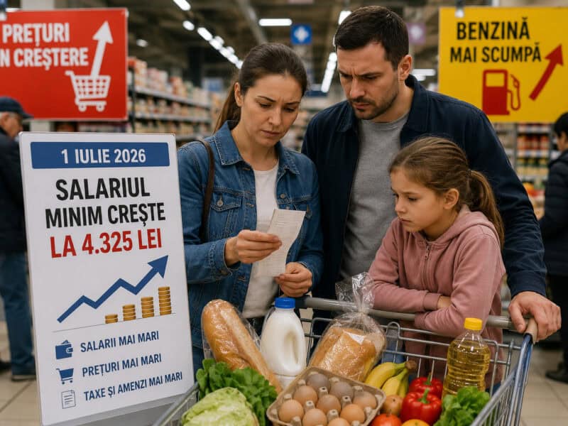 salariul minim crește de la 1 iulie 2026 la 4.325 lei brut și 2.699 lei net pentru peste 1,7 milioane de angajați în românia