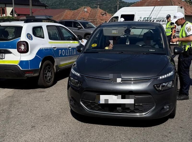 doi șoferi din sibiu și mediaș prinși conducând vehicule neînmatriculate sau cu autorizația provizorie expirată