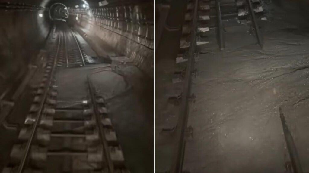 Bucată de tunel prăbușită la metroul din București pe Magistrala 4 circulația trenurilor este blocată parțial fără victime 1 Bucată de tunel prăbușită la metroul din București pe Magistrala 4 circulația trenurilor este blocată parțial fără victime