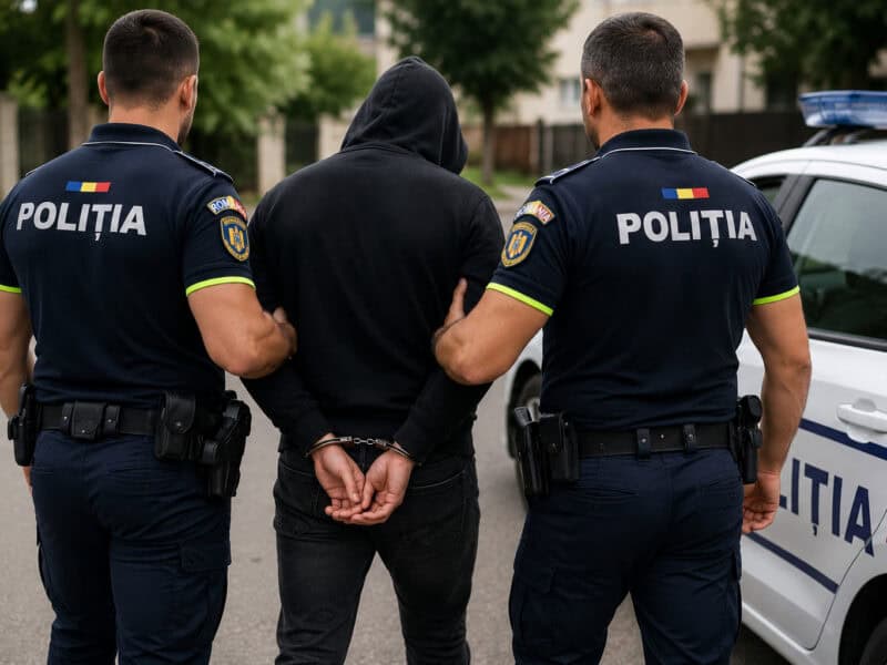 tâlhărie în piața unirii din sibiu: tânăr de 21 de ani, arestat după ce a amenințat un angajat cu un cuțit