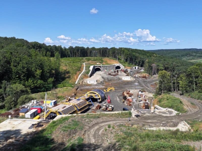 se vede capătul tunelului pe a1 la margina: mai sunt de excavat doar 107 metri