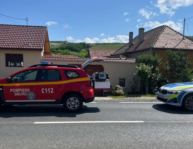 femeie de 72 de ani lovită de o mașină pe dn14 la slimnic este în stare critică la spitalul județean sibiu