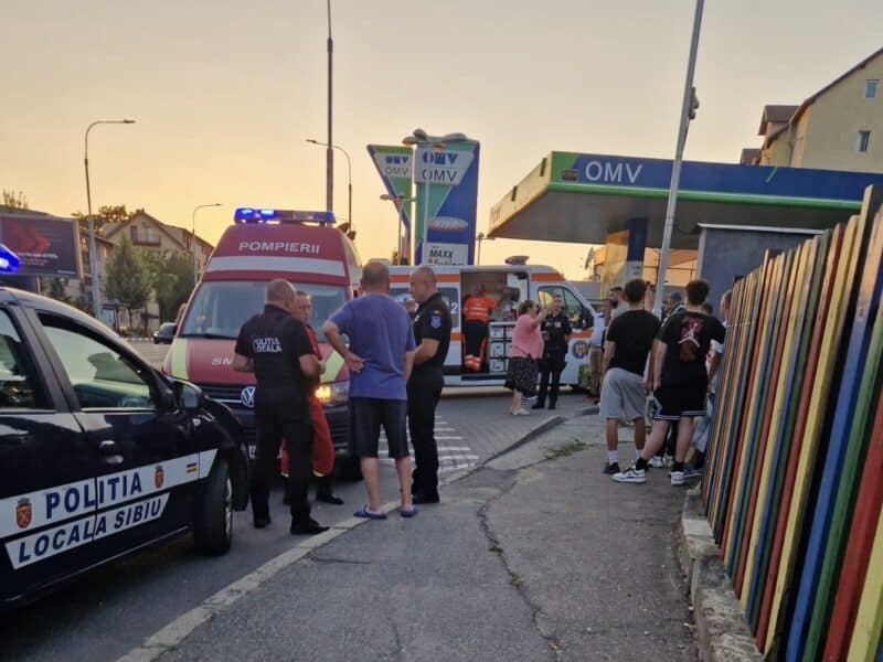 incident grav pe bulevardul vasile milea din sibiu o persoană găsită înjunghiată și transportată la upu sibiu