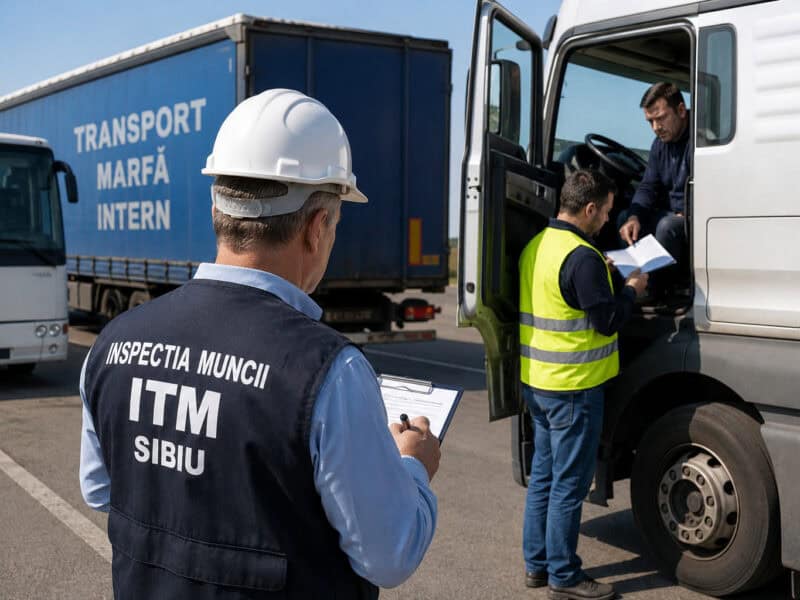 itm sibiu a efectuat 35 de controale în transporturi rutiere și a descoperit 84 de deficiențe sancționate cu amenzi și avertismente în valoare de 18.000 de lei