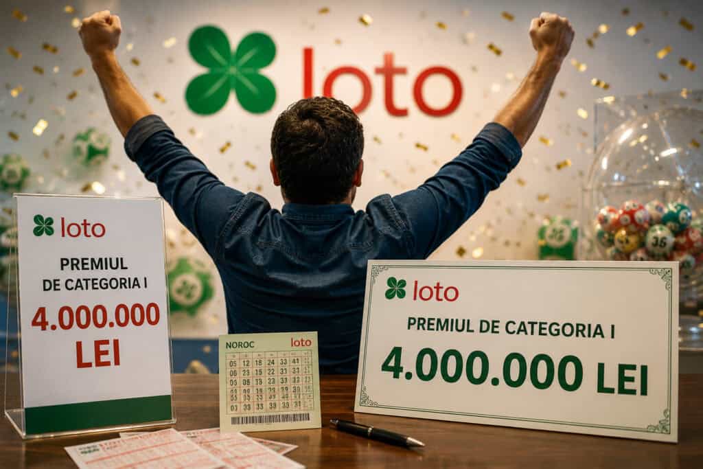 Jucător din Covasna câștigă premiul de categoria I de 4,074 milioane de lei la Noroc; joi sunt în joc reporturi importante la Loto 6/49, Noroc, Joker și alte categorii 1 Jucător din Covasna câștigă premiul de categoria I de 4,074 milioane de lei la Noroc; joi sunt în joc reporturi importante la Loto 6/49, Noroc, Joker și alte categorii