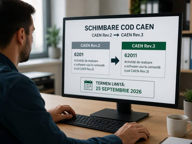termenul de 25 septembrie 2026 pentru actualizarea codurilor caen rămâne valabil