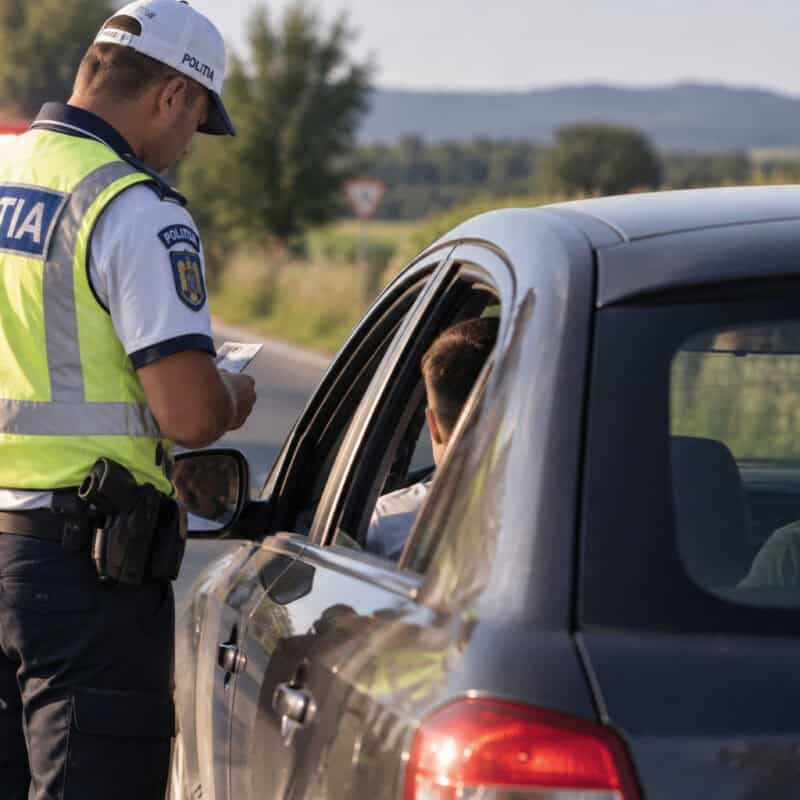 adolescent de 15 ani, prins la volan lângă laslea, cu mașina dată de un bărbat din vâlcea