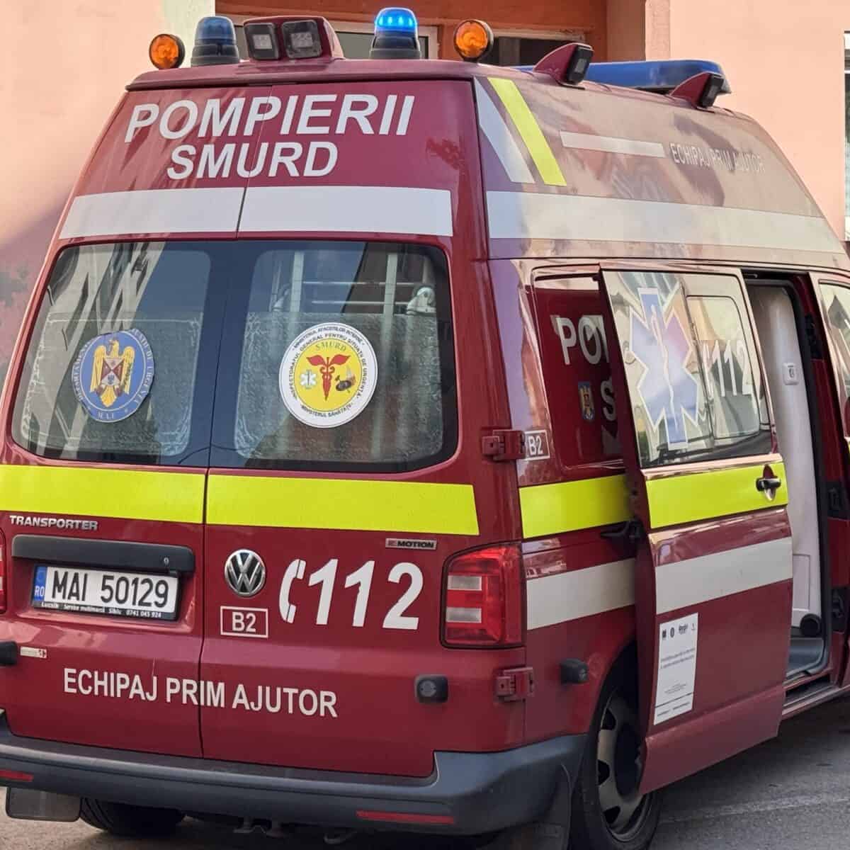 bărbat de 71 de ani rănit în explozia unui recipient cu benzină pe strada decebal
