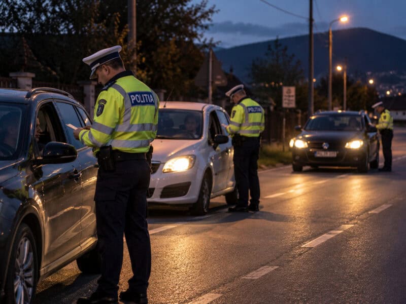 șofer prins cu 0,93 mg/l după ce a lovit o mașină parcată la mândra