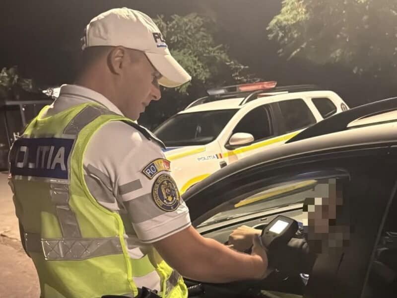 șoferiță din sărata prinsă băută la volan pe dn 1 cu 0,74 mg/l alcool în aerul expirat